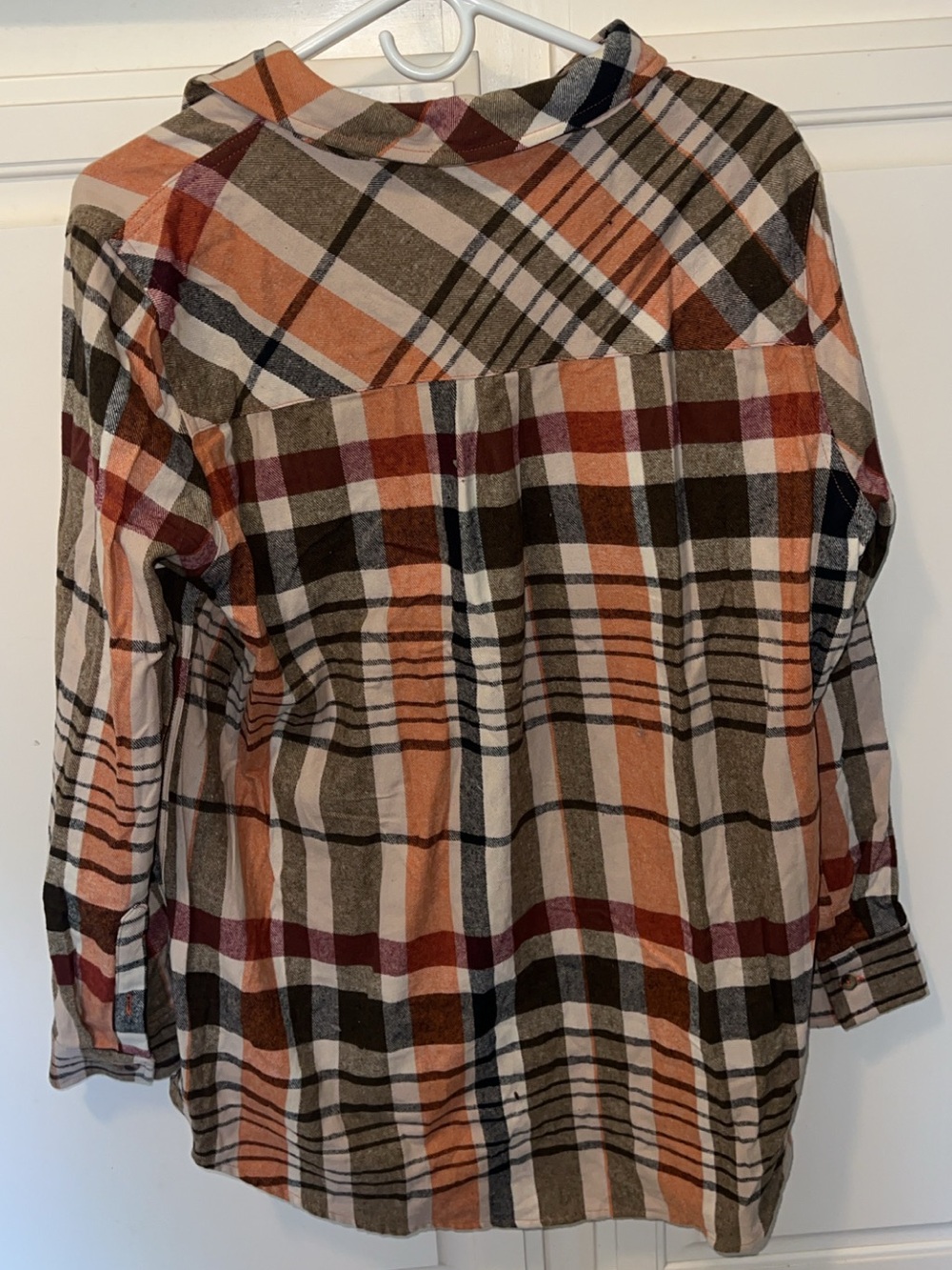 Marleylilly Plaid Button Front Flannel Shirt Jacket NWT Monogrammed Large - Picture 8 of 8